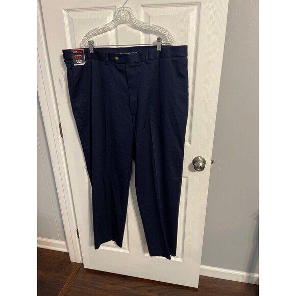 TravelSmart CoreComfort Flat-Front Classic Fit Chino Pants Size 44x32 New - Picture 2 of 7